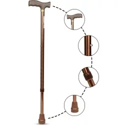 Polished Brown Wooden Walking Stick, For Walk, Size: 3 Feet (h) at