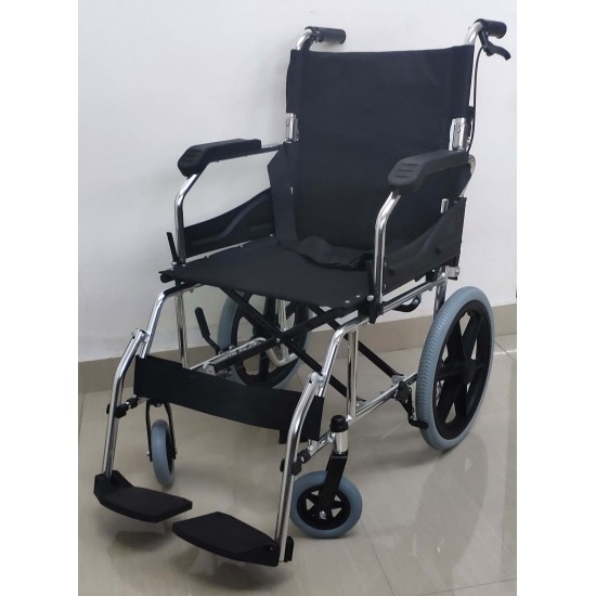 Transit Wheelchair with Flip Up Armrest & Footrest @ Rs 8999